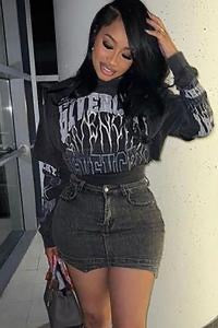 Short Denim Skirt